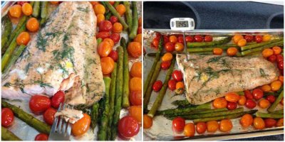 Recipe Image: Baked Salmon with Roasted Vegetables